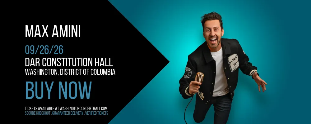 Max Amini at DAR Constitution Hall