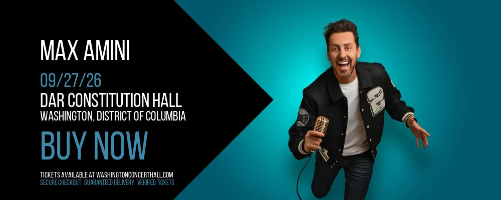 Max Amini at DAR Constitution Hall